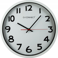 Zegar ścienny Q-CONNECT Warsaw, 34cm, biały