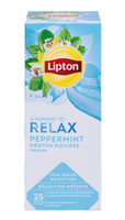 Herbata LIPTON Relax, mięta, 25 torebek