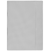 Teczka z gumką DONAU, karton, A4, 400gsm, 3-skrz., biała w kratę