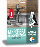 Mikrofibra ściereczka dwustronna ANNA ZARADNA, 1 szt., mix
