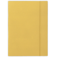 Teczka z gumką DONAU, karton, A4, 400gsm, 3-skrz., pomarańczowa w kratę