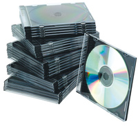 Pudełko na płytę CD/DVD Q-CONNECT, slim, 25szt., przeźroczyste