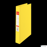Segregator Esselte A4 z 2 kółkami, grzbiet 42 mm, żółty, , 14450