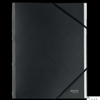 Teczka z przekładkami Recycle A4 6 przekładek, czarny Leitz, 39140095