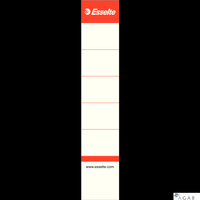 Etykiety grzbietowe do segregatorów 50mm białe 10szt ESSELTE 810811