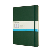Notes MOLESKINE Classic XL (19x25cm) w kropki, twarda oprawa, myrtle green, 192 strony, zielony
