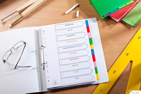 Przekładki kartonowe MYLAR A4, 6 kolorowe kart, wzmocnione indeksy OXFORD 100204976