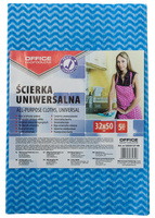 Ścierka uniwersalna OFFICE PRODUCTS, wiskoza 70%, gr. 40g/mkg, 32x50cm, 5szt., mix kolorów