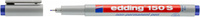 Foliopis zmywalny e-150 S EDDING, 0,3 mm, niebieski