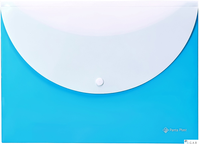 Koperta A4 dwie kieszenie niebieska FOCUS 0410-0017-03 PANTA PLAST