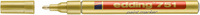 Marker olejowy e-751 EDDING, 1-2mm, złoty