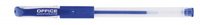 Długopis żelowy OFFICE PRODUCTS, gumowy uchwyt, 0,5mm, niebieski