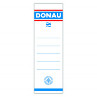 Etykiety wsuwane do segregatora DONAU, 48x153mm, dwustronne, 20szt.