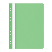 Skoroszyt OFFICE PRODUCTS, PP, A4, miękki, 100/170mikr., wpinany, jasnozielony