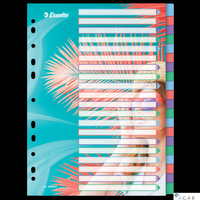 Przekładki ColourBreeze PP A4, 20 przekładek Esselte 628502