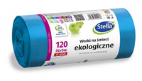 Worki na śmieci STELLA, ekologiczne, 120 l, 25 szt., niebieski