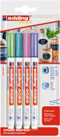 Marker kredowy e-4085 EDDING, 1-2 mm, blister, 4 szt., mix kolorów