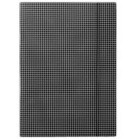 Teczka z gumką DONAU, karton, A4, 400gsm, 3-skrz., czarna w kratę