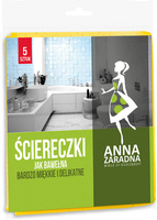 Ściereczki jak bawełna ANNA ZARADNA, 5szt., mix