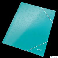 Teczka kartonowa z gumką WOW turkusowa 39820051 LEITZ