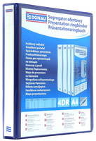 Segregator ofertowy DONAU, PP, A4/4RD/25, niebieski