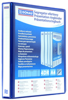 Segregator ofertowy DONAU, PP, A4/4RD/16, niebieski