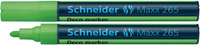 Marker kredowy SCHNEIDER Maxx 265 Deco, okrągły, 2-3mm, zawieszka, jasnozielony