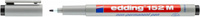 Foliopis zmywalny e-152 M EDDING, 1mm, czarny