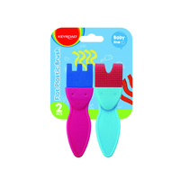 Pędzle kreatywny do malowania KEYROAD, flat brush, 2 szt., zawieszka