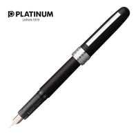 Pióro wieczne Platinum Plaisir Black Mist, F, czarne matowe
