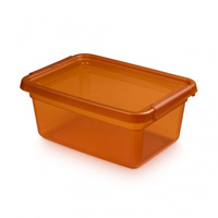Pojemnik do przechowywania MOXOM BaseStore Color, 12,5l, amber, transparentny pomarańczowy