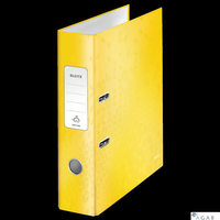 Segregator z mechanizmem WOW Leitz 180, A4/80mm, żółty 10050016.