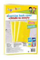 Okładka na zeszyt GIMBOO, krystaliczna, A5, 150mikr., żółta