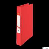 Segregator Esselte A4 z 2 kółkami, grzbiet 42 mm, czerwony, , 14451