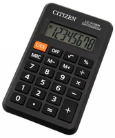 Kalkulator kieszonkowy CITIZEN LC310NR, 8-cyfrowy, 114x69mm, czarny