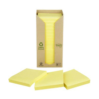 Bloczek samoprzylepny ekologiczny POST-IT® (R330-1T), 76x76mm, żółty