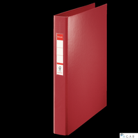 Segregator Esselte A4 z 4 kółkami, grzbiet 42 mm, bordowy, , 14464