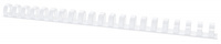 Grzbiety do bindowania OFFICE PRODUCTS, A4, 19mm (165 kartek), 100 szt., białe