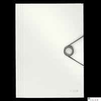 Teczka z gumką PP LEITZ SOLID A4 biała 45631001