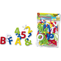 Literki samoprzylepne z filcu, 150 szt, mix kolorów