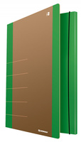 Teczka z gumką DONAU Life, Karton, A4, 500gsm, 3-skrz., zielony
