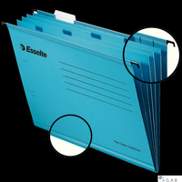 Teczki zawieszane z przekładkami Esselte Classic A4, niebieski, 10 szt. 93133