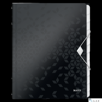 Teczka segregująca 12 przekładek PP Leitz WOW, czarna 46340095 -a (X)