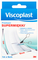 Plaster do cięcia VISCOPLAST Prestopor, supermiękki, na włóknie, 6cmx1m