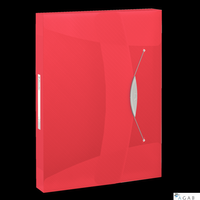 Teczka z gumką ESSELTE VIVIDA 40mm czerwona 624048