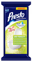 Ściereczki gospodarcze PRESTO, do toalet, 48szt., białe