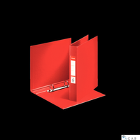 Segregator Esselte A5 z 2 kółkami, grzbiet 40 mm, czerwony, , 47683