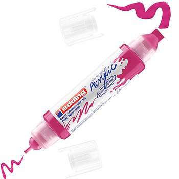 Marker akrylowy 3D e-5400 EDDING, podwójny, 2-3 mm, 5-10 mm, telemagenta