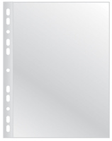 Koszulki na dokumenty Q-CONNECT, poszerzane, PP, A4, groszkowe, 40mikr., 100szt.