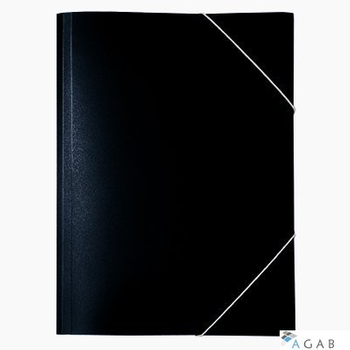 Teczka PP z gumką szeroka TG-02 BIURFOL czarna